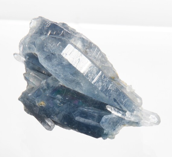 Raw Blue Tourmaline Quartz Crystal - Blue Tourmaline In Quartz - Blue Tourmaline Crystal - Rough Tourmaline Specimen - Indicolite Quartz #6