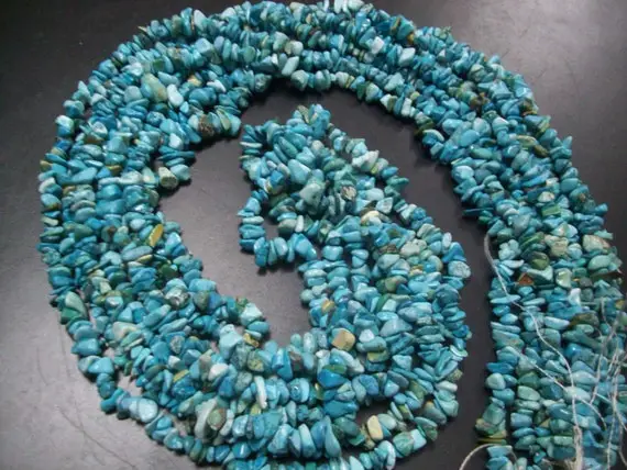 32 Inch 4mm To 5mm Turquoise Chips Beads Uncut Gemstone,turquoise Uncut Beads Chips Gemstone, Natural Turquoise Uncut Beads Strand
