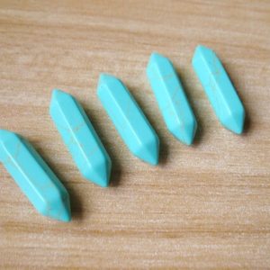 Shop Turquoise Stones & Crystals! Blue turquoise crystal double terminated point tower turquoise double terminated points | Natural genuine stones & crystals in various shapes & sizes. Buy raw cut, tumbled, or polished gemstones for making jewelry or crystal healing energy vibration raising reiki stones. #crystals #gemstones #crystalhealing #crystalsandgemstones #energyhealing #affiliate #ad