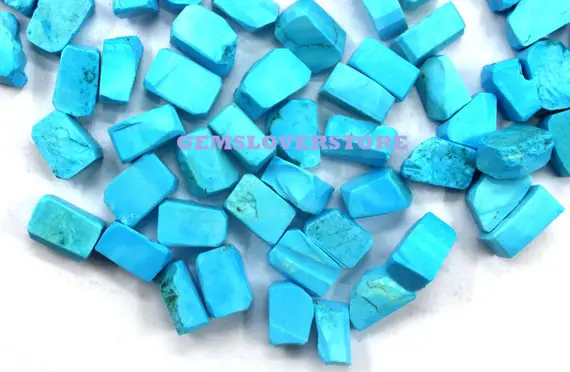 25 Pieces Turquoise Raw Size 12-14 Mm Rough, Healing Crystals Raw, Unpolished Birthstone Raw Top Quality Turquoise Rough Making Jewelry