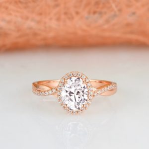 Shop White Sapphire Jewelry! Natural White Sapphire Ring Set- 14K Rose Gold Vermeil Diamond Engagement Ring For Women- Twisted Vine Promise Ring Anniversary Gift For Her | Natural genuine White Sapphire jewelry. Buy handcrafted artisan wedding jewelry.  Unique handmade bridal jewelry gift ideas. #jewelry #beadedjewelry #gift #crystaljewelry #shopping #handmadejewelry #wedding #bridal #jewelry #affiliate #ad