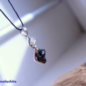 Women's necklace, Shungite necklace, Ethiopia Opal, Protection, Shungite, EMF, neutralizes waves, women's accessory, jewelry, gift idea, stone | Natural genuine Array necklaces. Buy crystal jewelry, handmade handcrafted artisan jewelry for women.  Unique handmade gift ideas. #jewelry #beadednecklaces #beadedjewelry #gift #shopping #handmadejewelry #fashion #style #product #necklaces #affiliate #ad