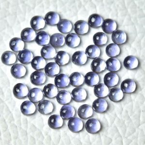 Shop Iolite Cabochons! 10 Pieces Natural Iolite Cabochons Gemstone Lot 2.6mm to 2.8mm Round Shape Blue Iolite Gems Cabs Loose Gemstones Smooth Cabochon C-20968 | Natural genuine stones & crystals in various shapes & sizes. Buy raw cut, tumbled, or polished gemstones for making jewelry or crystal healing energy vibration raising reiki stones. #crystals #gemstones #crystalhealing #crystalsandgemstones #energyhealing #affiliate #ad