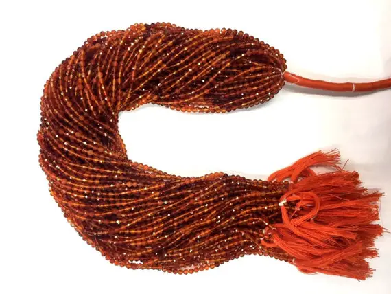 10 Strand Of 13 Inch Natural Faceted Multi Carnelian Rondelle Beads 3mm Loose Gemstone Beads Micro Cut Superb Quality