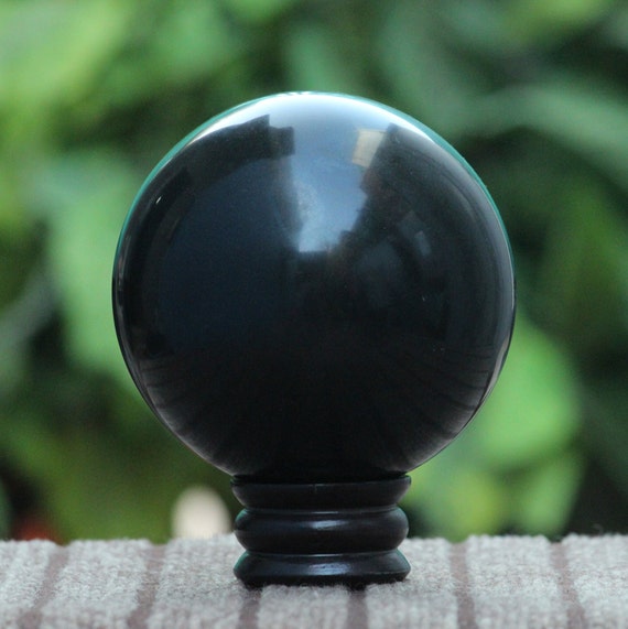 120mm Black Tourmaline Sphere Healing Stone Crystal Reiki Aura Meditation Power Sphere Ball