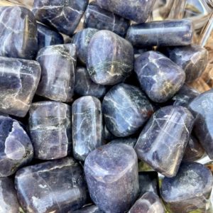 Shop Tumbled Iolite Crystals & Pocket Stones! 2 IOLITE TUMBLES, High Quality, Polished Crystal Gemstone Stone tumble, Water Sapphire, Spiritual Gifts | Natural genuine stones & crystals in various shapes & sizes. Buy raw cut, tumbled, or polished gemstones for making jewelry or crystal healing energy vibration raising reiki stones. #crystals #gemstones #crystalhealing #crystalsandgemstones #energyhealing #affiliate #ad