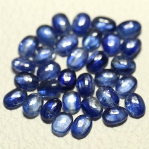 Shop Kyanite Stones & Crystals! 5 Pieces Natural Kyanite Cabochon Lot 4.5×6.5mm 5x7mm Oval Shape Genuine Kyanite Gemstone Cabochons Loose Stones Smooth Cabs C-16957 | Natural genuine stones & crystals in various shapes & sizes. Buy raw cut, tumbled, or polished gemstones for making jewelry or crystal healing energy vibration raising reiki stones. #crystals #gemstones #crystalhealing #crystalsandgemstones #energyhealing #affiliate #ad