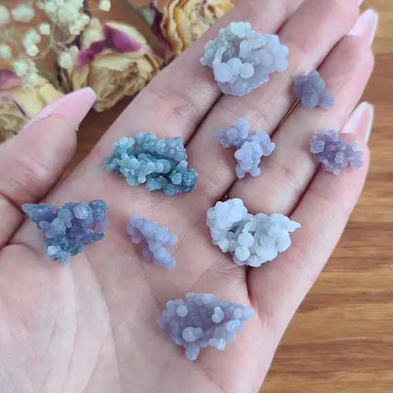 Aaa Mini Bubble Agate Clusters, Choose Size And Quantity, Small Crystals For Jewelry Making Or Crystal Grids