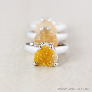 Shop Agate Rings! 50% OFF SALE – Honey Natural Agate Druzy Ring – Choose Your Druzy – Pear Shape | Natural genuine Agate rings, simple unique handcrafted gemstone rings. #rings #jewelry #shopping #gift #handmade #fashion #style #affiliate #ad