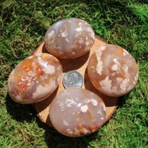 Shop Agate Shapes! Flower Agate Palm Stone #A-K | Natural genuine stones & crystals in various shapes & sizes. Buy raw cut, tumbled, or polished gemstones for making jewelry or crystal healing energy vibration raising reiki stones. #crystals #gemstones #crystalhealing #crystalsandgemstones #energyhealing #affiliate #ad