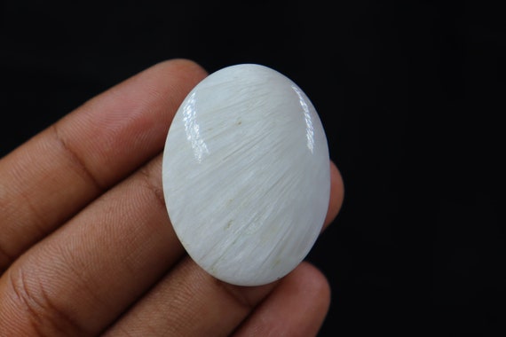 Amazing Quality White Scolecite Cabochon, Wire Wrapping, Natural White Scolecite, Jewellery Making, White Scolecite Cabochon, Loose Stone