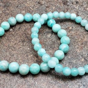 Shop Amazonite Jewelry! African Amazonite Bracelet, 7 inch | Natural genuine Amazonite jewelry. Buy crystal jewelry, handmade handcrafted artisan jewelry for women.  Unique handmade gift ideas. #jewelry #beadedjewelry #beadedjewelry #gift #shopping #handmadejewelry #fashion #style #product #jewelry #affiliate #ad