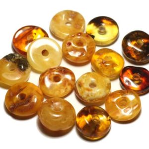 Shop Amber Pendants! 1pc – Pendentif Ambre naturelle Baltique Donut Pi 15-22mm – 8741140016972 | Natural genuine Amber pendants. Buy crystal jewelry, handmade handcrafted artisan jewelry for women.  Unique handmade gift ideas. #jewelry #beadedpendants #beadedjewelry #gift #shopping #handmadejewelry #fashion #style #product #pendants #affiliate #ad