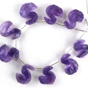 Shop Amethyst Chip & Nugget Beads! AAA Quality 1 Strand Natural Blue Amethyst Rough Shape, 9 Piece, Gift For Her,Making Jewelry, S Shape, 11×13-13×16 MM,Wholesale Price | Natural genuine chip Amethyst beads for beading and jewelry making.  #jewelry #beads #beadedjewelry #diyjewelry #jewelrymaking #beadstore #beading #affiliate #ad
