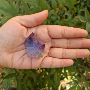 Shop Amethyst Points & Wands! Asymmetrical Amethyst Point 30-40mm | Natural genuine stones & crystals in various shapes & sizes. Buy raw cut, tumbled, or polished gemstones for making jewelry or crystal healing energy vibration raising reiki stones. #crystals #gemstones #crystalhealing #crystalsandgemstones #energyhealing #affiliate #ad