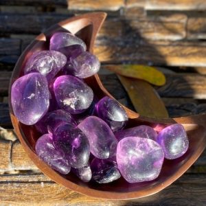 Shop Tumbled Amethyst Crystals & Pocket Stones! Amethyst Tumble, Amethyst, Qty. 1 | Natural genuine stones & crystals in various shapes & sizes. Buy raw cut, tumbled, or polished gemstones for making jewelry or crystal healing energy vibration raising reiki stones. #crystals #gemstones #crystalhealing #crystalsandgemstones #energyhealing #affiliate #ad