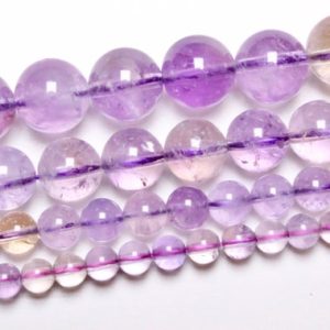 Shop Ametrine Round Beads! Perle Amétrine 90 perles naturelle en 4mm 6mm(63) 8mm(48) 10mm(38) 12mm(32) Grade AA pierre naturelle ronde lisse semi-précieuse | Natural genuine round Ametrine beads for beading and jewelry making.  #jewelry #beads #beadedjewelry #diyjewelry #jewelrymaking #beadstore #beading #affiliate #ad