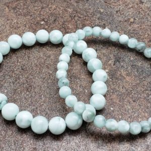 Shop Angelite Bracelets! Green Angelite Gemstone Bracelet, 7 inch | Natural genuine Angelite bracelets. Buy crystal jewelry, handmade handcrafted artisan jewelry for women.  Unique handmade gift ideas. #jewelry #beadedbracelets #beadedjewelry #gift #shopping #handmadejewelry #fashion #style #product #bracelets #affiliate #ad