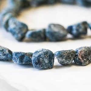 Shop Apatite Chip & Nugget Beads! M/ Blue Apatite 12-15x mm Rough Nugget Beads Size Varies 16" Strand Natural Blue Apatite Gemstone Raw Nugget For Crafts For Jewelry Making | Natural genuine chip Apatite beads for beading and jewelry making.  #jewelry #beads #beadedjewelry #diyjewelry #jewelrymaking #beadstore #beading #affiliate #ad