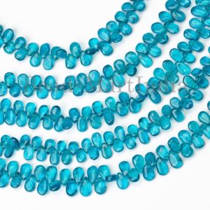 Shop Apatite Bead Shapes! Neon Apatite Smooth Pear Shape Beads, 3.5×5-4.5x7mm Apatite Smooth Pear Shape Beads, Apatite Plain Bead, Neon Apatite Natural Beads | Natural genuine other-shape Apatite beads for beading and jewelry making.  #jewelry #beads #beadedjewelry #diyjewelry #jewelrymaking #beadstore #beading #affiliate #ad