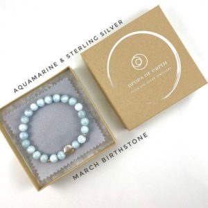 Shop Aquamarine Bracelets! Aquamarine Bracelet Sterling Silver, March Birthstone, Natural Gemstone | Natural genuine Aquamarine bracelets. Buy crystal jewelry, handmade handcrafted artisan jewelry for women.  Unique handmade gift ideas. #jewelry #beadedbracelets #beadedjewelry #gift #shopping #handmadejewelry #fashion #style #product #bracelets #affiliate #ad