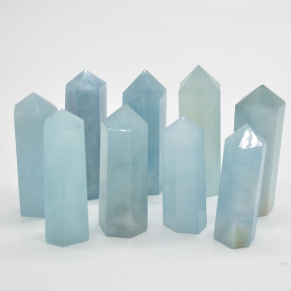 Aquamarine Point / Tower / Wand  - 1 Count - Various Sizes
