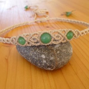 Shop Aventurine Necklaces! Macrame choker, aventurine necklace, macrame jewelry, aventurine choker, macrame necklace, gemstone choker, macrame headband, hippie jewelry | Natural genuine Aventurine necklaces. Buy crystal jewelry, handmade handcrafted artisan jewelry for women.  Unique handmade gift ideas. #jewelry #beadednecklaces #beadedjewelry #gift #shopping #handmadejewelry #fashion #style #product #necklaces #affiliate #ad