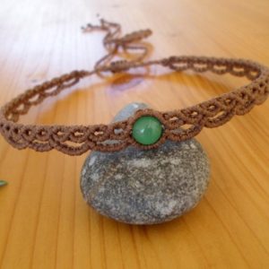 Shop Aventurine Necklaces! Macrame choker, aventurine necklace, macrame jewelry, aventurine choker, macrame necklace, gemstone choker, macrame headband, hippie jewelry | Natural genuine Aventurine necklaces. Buy crystal jewelry, handmade handcrafted artisan jewelry for women.  Unique handmade gift ideas. #jewelry #beadednecklaces #beadedjewelry #gift #shopping #handmadejewelry #fashion #style #product #necklaces #affiliate #ad