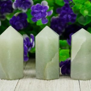 Small Green Aventurine Tower Point For Crystal Grid | Natural genuine stones & crystals in various shapes & sizes. Buy raw cut, tumbled, or polished gemstones for making jewelry or crystal healing energy vibration raising reiki stones. #crystals #gemstones #crystalhealing #crystalsandgemstones #energyhealing #affiliate #ad