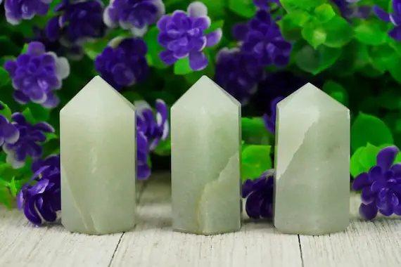 Small Green Aventurine Tower Point For Crystal Grid