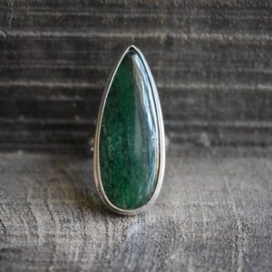 Shop Aventurine Rings! natural green aventurine ring,925 silver ring,green aventurine ring,handmade ring,natural aventurine ring,drop shape ring,gemstone ring | Natural genuine Aventurine rings, simple unique handcrafted gemstone rings. #rings #jewelry #shopping #gift #handmade #fashion #style #affiliate #ad