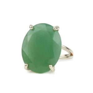 Shop Aventurine Rings! Sterling Silver Aventurine Ring · Custom Gemstone Ring · Oval Stone Ring · Ring For Mom · Mint Green Ring For Women | Natural genuine Aventurine rings, simple unique handcrafted gemstone rings. #rings #jewelry #shopping #gift #handmade #fashion #style #affiliate #ad