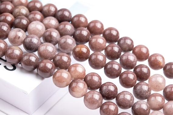 Purple Brown Aventurine Gemstone Grade Aaa Round 4mm 6mm 8mm 10mm Loose Beads