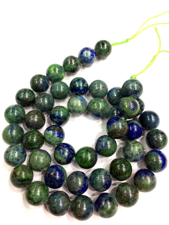 Natural Azurite Smooth Round Beads Azurite Round Ball Beads 8.5 Mm Round Beads Azurite Gemstone Beads Top Quality 1.mm Hole Beads