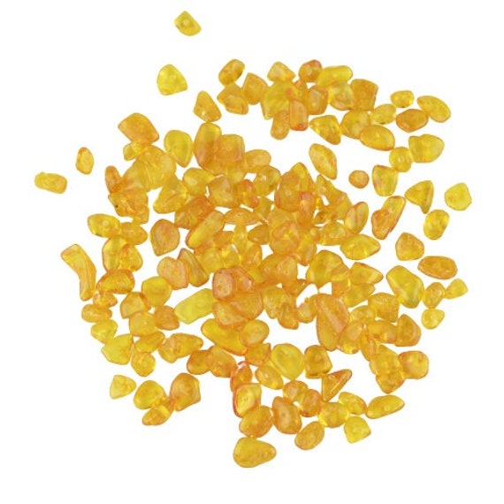 Baltic Amber Beads, Chips Beads For Jewelry Making, Yellow Beads, 100 Beads