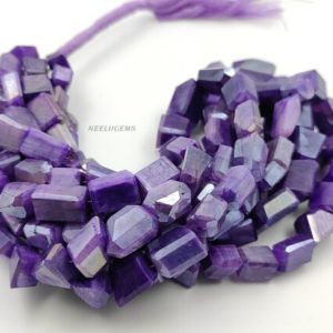 Shop Charoite Faceted Beads! Beautiful Charoite Moonstone Faceted Nuggets Gemstone Beads,Purple Moonstone Nuggets,Coated Moonstone,Charoite Nuggets,Moonstone Nuggets | Natural genuine faceted Charoite beads for beading and jewelry making.  #jewelry #beads #beadedjewelry #diyjewelry #jewelrymaking #beadstore #beading #affiliate #ad
