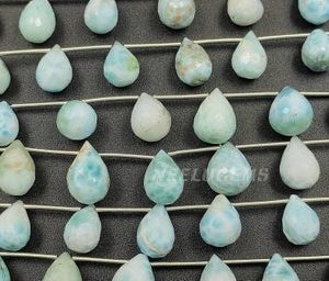 Shop Larimar Bead Shapes! Beautiful Natural Larimar Faceted Teardrops Shape Gemstone Beads, Larimar Teardrops Beads,Larimar Fancy Shape Beads,Larimar Briolette Beads | Natural genuine other-shape Larimar beads for beading and jewelry making.  #jewelry #beads #beadedjewelry #diyjewelry #jewelrymaking #beadstore #beading #affiliate #ad