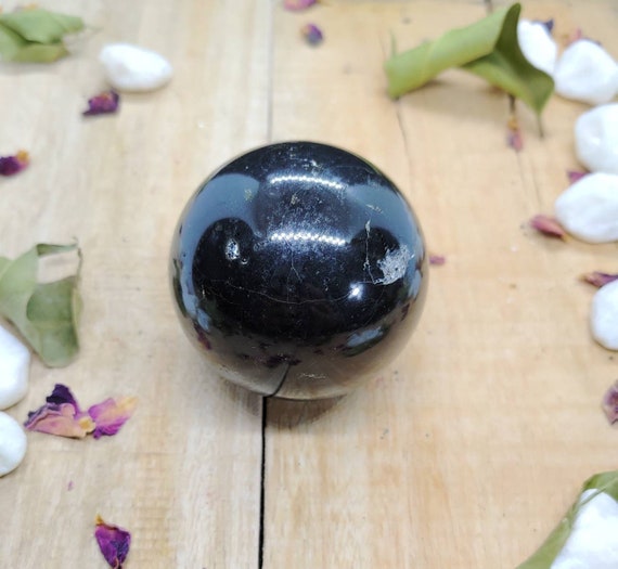 Black Tourmaline Sphere 51mm.