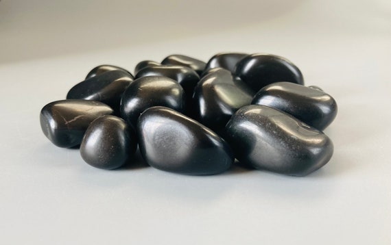Black Tourmaline Tumbled Stone, (.5-1.5 Inch)