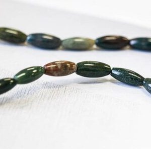 Shop Bloodstone Bead Shapes! S/ Blood Stone 5x12mm/ 4x6mm Oval Rice Beads 16" Strand Natural Green / Multicolor Gemstone For Crafts And Jewelry Making | Natural genuine other-shape Bloodstone beads for beading and jewelry making.  #jewelry #beads #beadedjewelry #diyjewelry #jewelrymaking #beadstore #beading #affiliate #ad