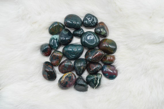 Bloodstone Tumbled Stone // Bloodstone Crystal // Metaphysical Stone // Tumbled Stones // Bloodstone Tumbled Stone // Village Silversmith