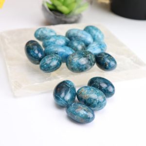 Shop Tumbled Apatite Crystals & Pocket Stones! Blue Apatite Tumble | Blue Apatite Tumbled | Blue Apatite Tumbles | Natural genuine stones & crystals in various shapes & sizes. Buy raw cut, tumbled, or polished gemstones for making jewelry or crystal healing energy vibration raising reiki stones. #crystals #gemstones #crystalhealing #crystalsandgemstones #energyhealing #affiliate #ad