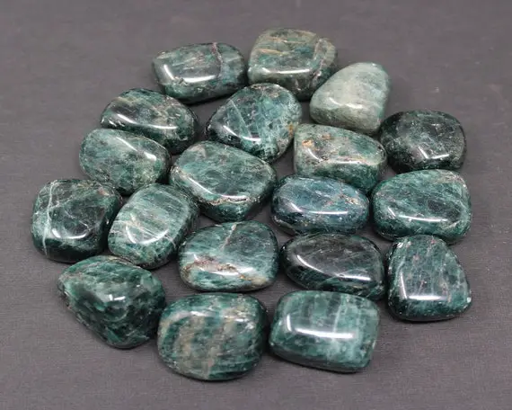 Blue Apatite Tumbled Stones: Choose How Many Pieces (premium Quality 'a' Grade)