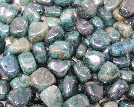 Blue Apatite Tumbled Stones: Choose Ounces Or Lb Bulk Wholesale Lots (premium Quality 'a' Grade)