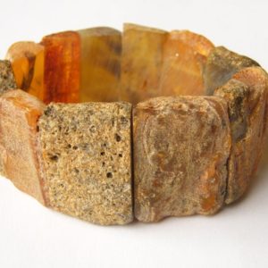 Bracelet Amber RAW Woman Mens Baltic Amber Stretch Cuff Handmade Boho Handamde Unique Modern NEW | Natural genuine Amber bracelets. Buy handcrafted artisan men's jewelry, gifts for men.  Unique handmade mens fashion accessories. #jewelry #beadedbracelets #beadedjewelry #shopping #gift #handmadejewelry #bracelets #affiliate #ad