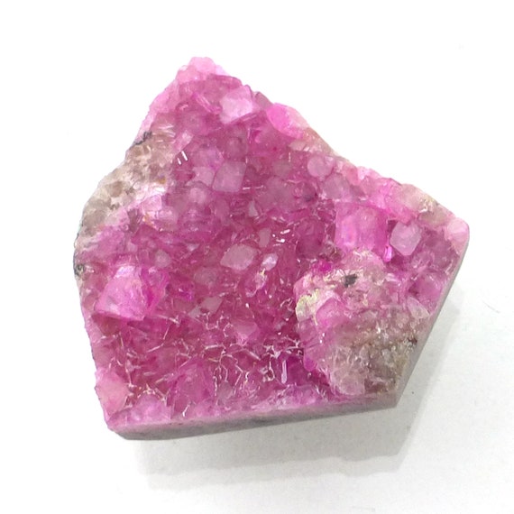 24.085 Carats Pink Druzy Cabochon Cobalt Calcite Cobalto Natural Color Not Dyed Lisajoy Sachs Designer Hand Cut Cobaltoan Carbonate Crystals