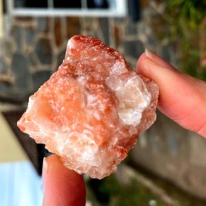 Rare Rhodochrosite with Two Generation Calcite Raw Crystals N4169 Natural Crystal Mineral Crystals
