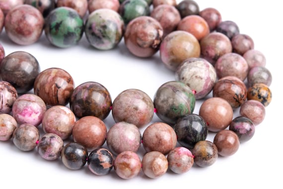Genuine Natural Brown Pink Cobaltoan Calcite Loose Beads Round Shape 6-7mm 8-9mm 10mm