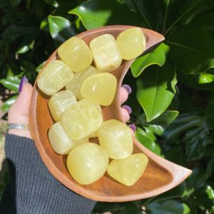 Shop Calcite Stones & Crystals! Lemon Calcite, Lemon Calcite Tumble, Qty. 1 | Natural genuine stones & crystals in various shapes & sizes. Buy raw cut, tumbled, or polished gemstones for making jewelry or crystal healing energy vibration raising reiki stones. #crystals #gemstones #crystalhealing #crystalsandgemstones #energyhealing #affiliate #ad