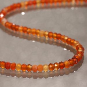 Shop Carnelian Necklaces! Carnelian Necklace, Ombre Orange Delicate Carnelian Necklace, Carnelian Crystals, Carnelian Bead Necklace, Healing Crystal Beaded Necklace | Natural genuine Carnelian necklaces. Buy crystal jewelry, handmade handcrafted artisan jewelry for women.  Unique handmade gift ideas. #jewelry #beadednecklaces #beadedjewelry #gift #shopping #handmadejewelry #fashion #style #product #necklaces #affiliate #ad